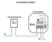 Nutitermostaat Spring TR8000-1WB, termostaat põrandaküttele, must hind ja info | Põrandaküte | kaup24.ee