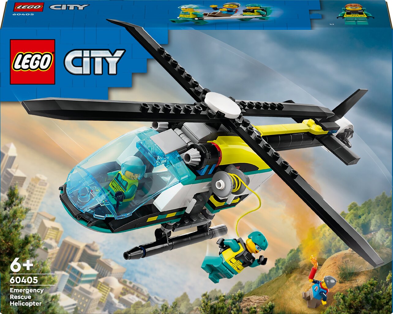 60405 LEGO® City Kiirabi päästekopter hind ja info | Klotsid ja konstruktorid | kaup24.ee