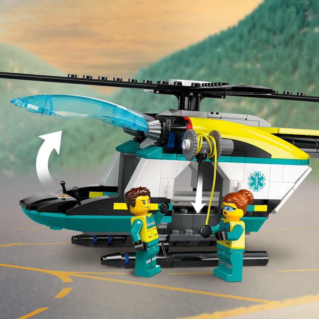 60405 LEGO® City Kiirabi päästekopter hind ja info | Klotsid ja konstruktorid | kaup24.ee