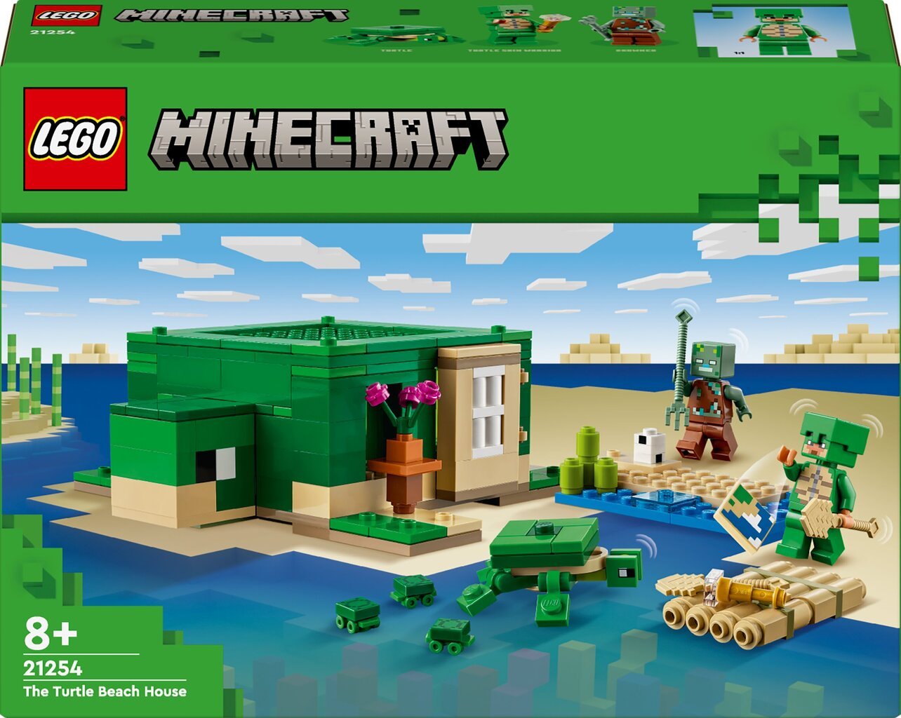 21254 LEGO® Minecraft Maja Kilpkonnarannas hind ja info | Klotsid ja konstruktorid | kaup24.ee