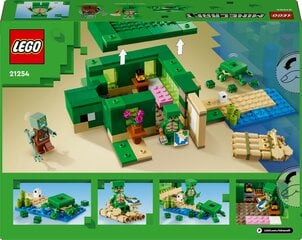 21254 LEGO® Minecraft Пляжный домик черепах цена и информация | Конструкторы и кубики | kaup24.ee