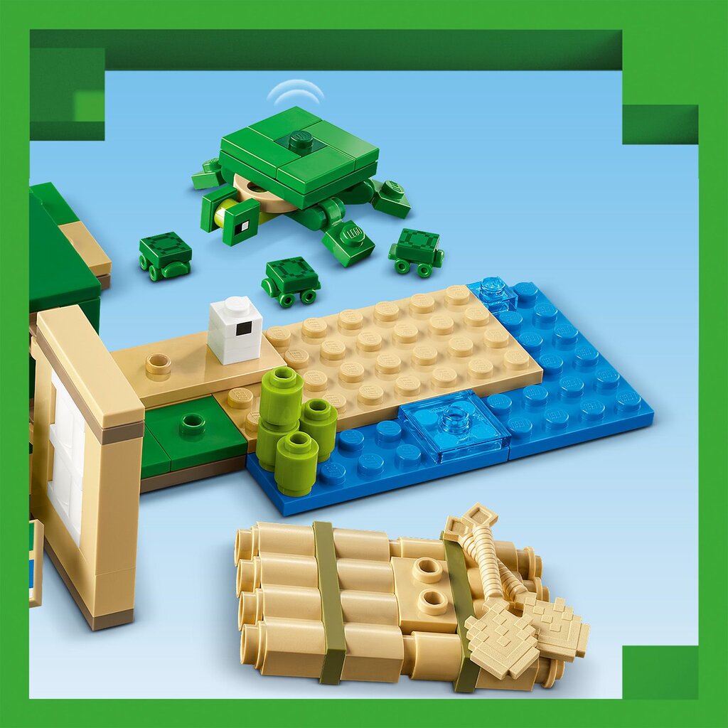 21254 LEGO® Minecraft Maja Kilpkonnarannas hind ja info | Klotsid ja konstruktorid | kaup24.ee