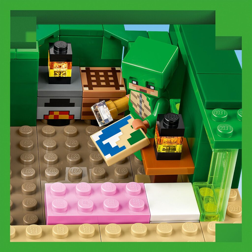 21254 LEGO® Minecraft Maja Kilpkonnarannas цена и информация | Klotsid ja konstruktorid | kaup24.ee
