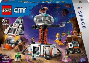 60434 LEGO® City kosmosebaas ja raketi stardiplatvorm цена и информация | Конструкторы и кубики | kaup24.ee