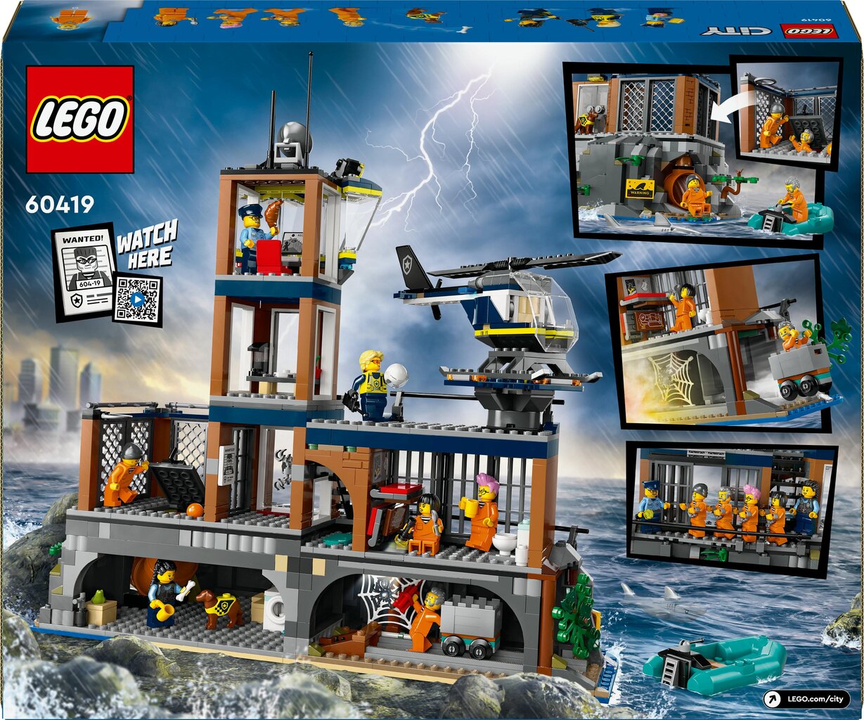 60419 LEGO® City Police Prison Islandpolitseivanglasaar цена и информация | Klotsid ja konstruktorid | kaup24.ee