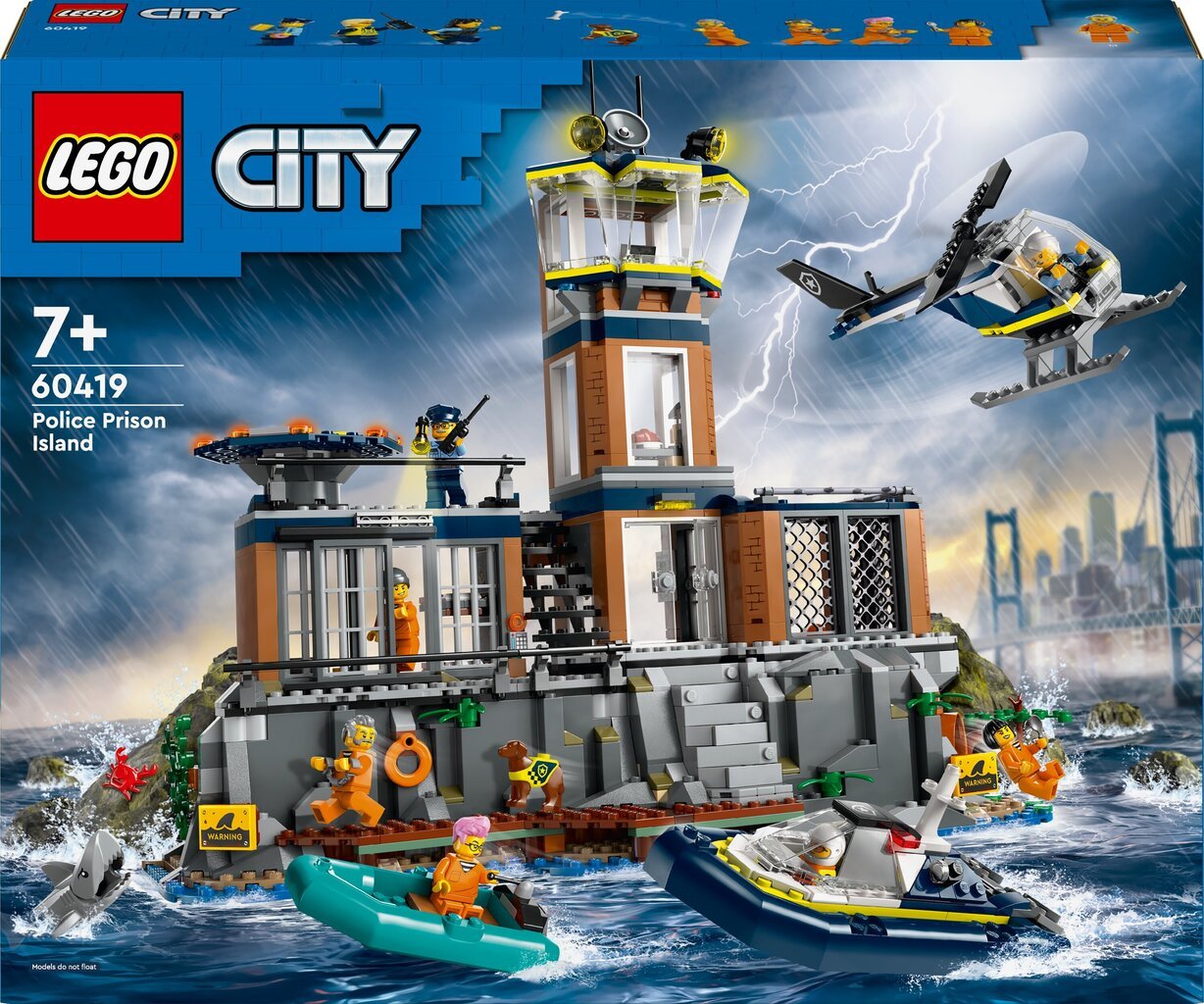 60419 LEGO® City Police Prison Islandpolitseivanglasaar цена и информация | Klotsid ja konstruktorid | kaup24.ee