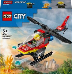 60411 LEGO® City Tuletõrjehelikopter цена и информация | Конструкторы и кубики | kaup24.ee