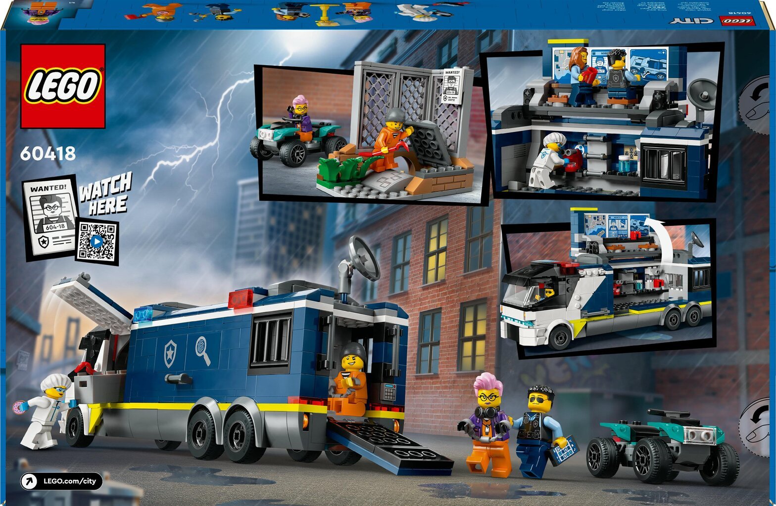 60418 LEGO® City Police Mobile Crime Lab Truck politsei kriminaallabori sõiduk hind ja info | Klotsid ja konstruktorid | kaup24.ee