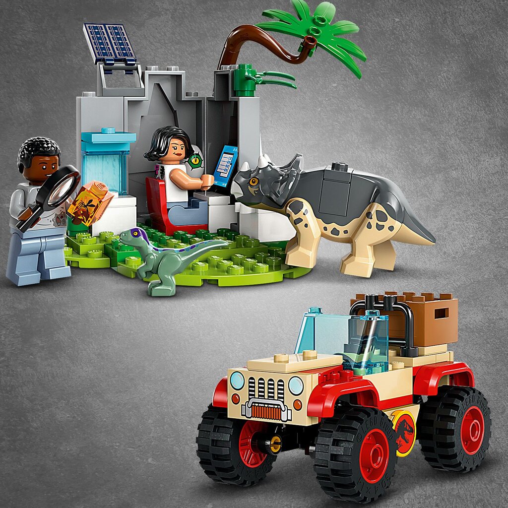 76963 LEGO® Jurassic World Baby Dinosaur Rescue Center dinosauruste päästekeskus цена и информация | Klotsid ja konstruktorid | kaup24.ee