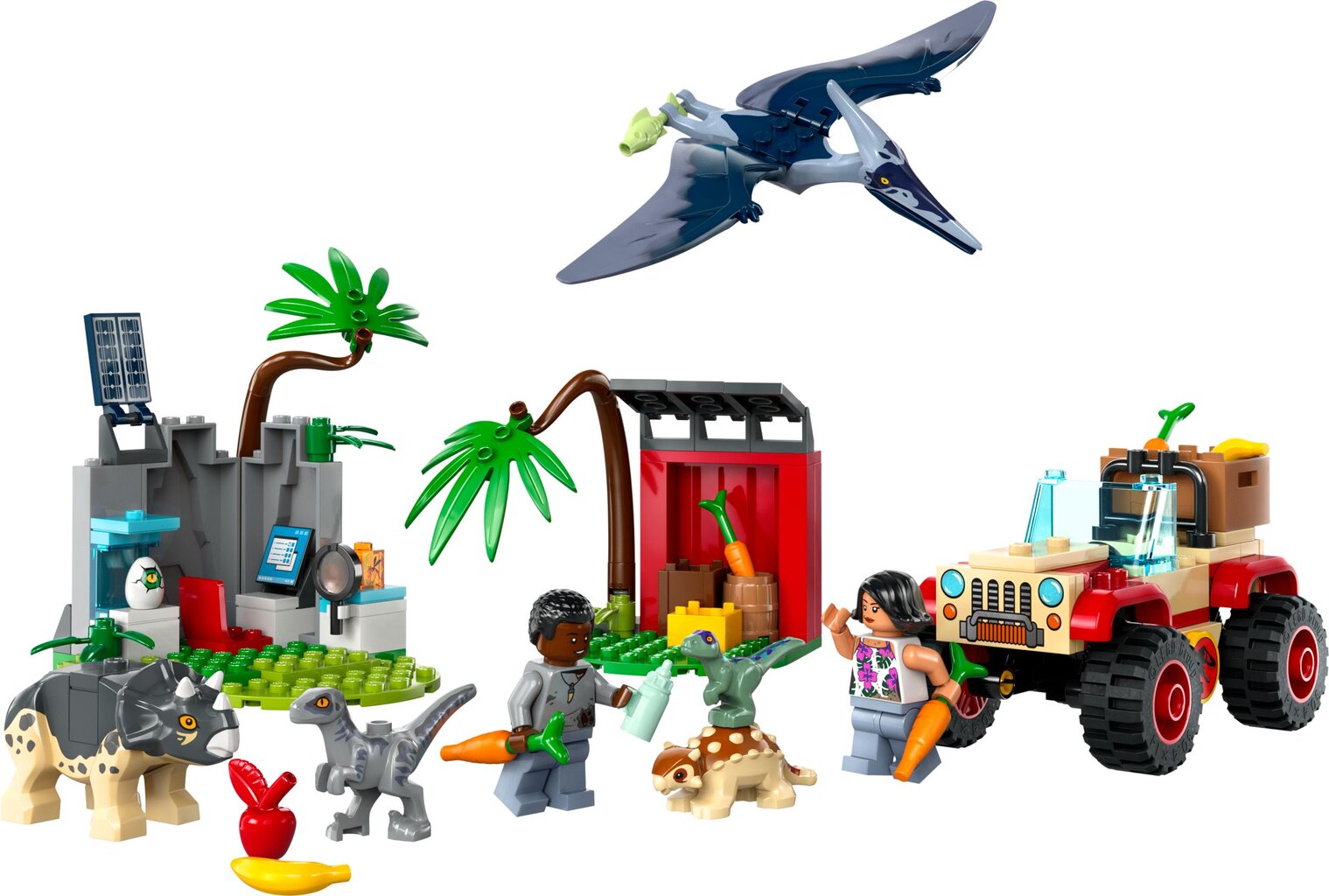 76963 LEGO® Jurassic World Baby Dinosaur Rescue Center dinosauruste päästekeskus цена и информация | Klotsid ja konstruktorid | kaup24.ee