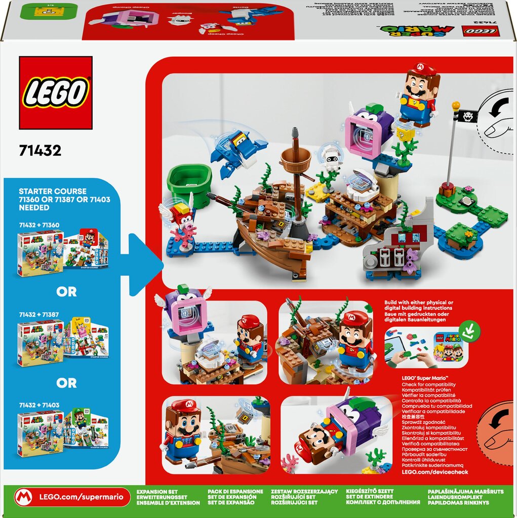 71432 LEGO® Super Mario Dorrie uppunud laeva seiklus – laienduskomplekt hind ja info | Klotsid ja konstruktorid | kaup24.ee