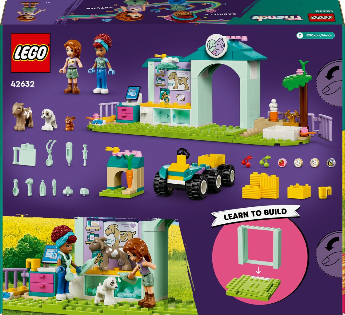 42632 LEGO® Friends Farmiloomade loomakliinik hind ja info | Klotsid ja konstruktorid | kaup24.ee