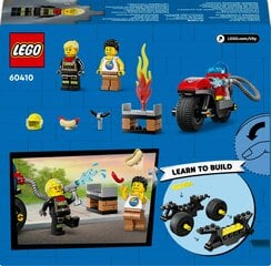 60410 LEGO® City Fire Rescue Motorcycle tuletõrje mootorratas цена и информация | Конструкторы и кубики | kaup24.ee