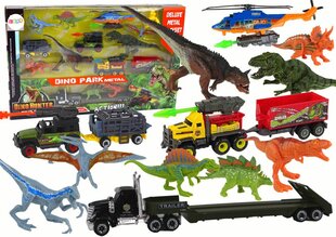Sõiduki ja dinosauruste komplekt Lean Toys hind ja info | Poiste mänguasjad | kaup24.ee