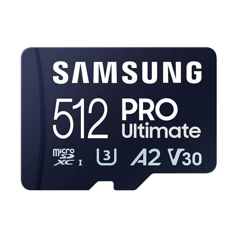 Samsung MicroSD SDXC 512GB Pro Ultimate 200MB/s / 130MB/s hind ja info | Fotoaparaatide mälukaardid | kaup24.ee