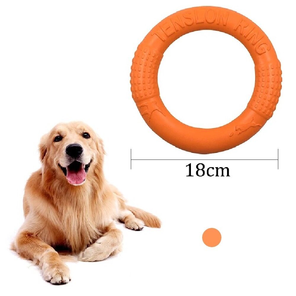 Mänguasi koerale, oranž, 18 cm hind ja info | Mänguasjad koertele | kaup24.ee