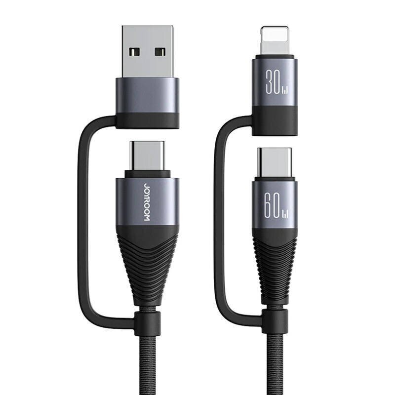 Joyroom USB-C/USB-A/Lightning, 1.2 m цена и информация | Kaablid ja juhtmed | kaup24.ee