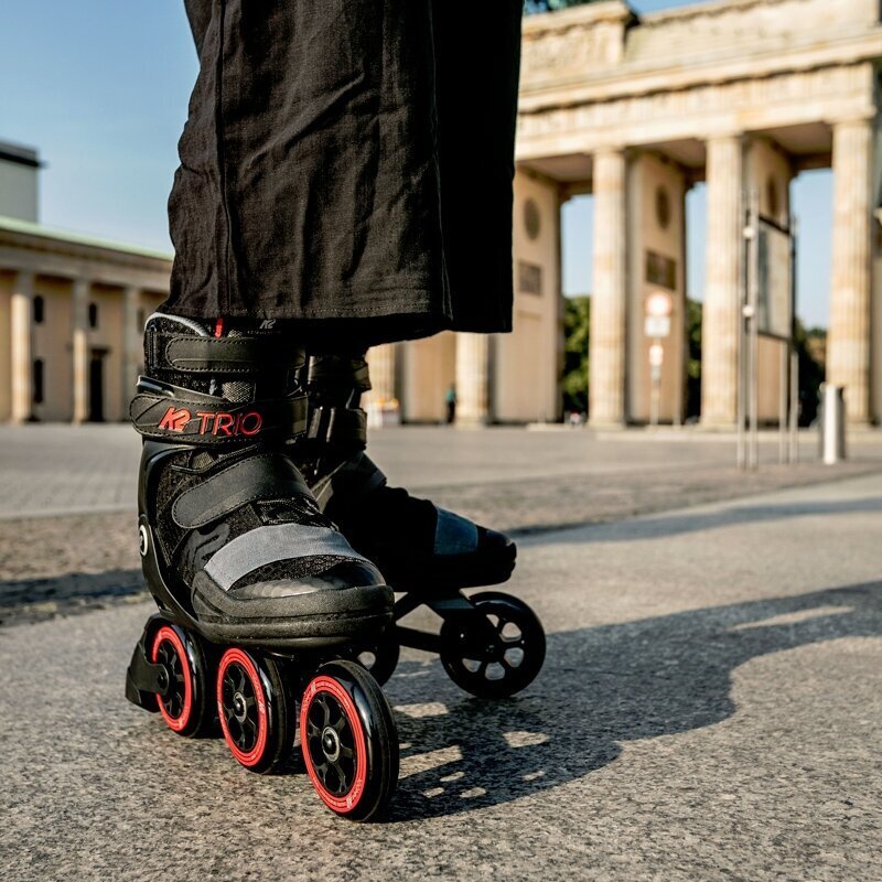 Rulluisud Rollerblades K2 Trio, must цена и информация | Rulluisud ja tarvikud | kaup24.ee