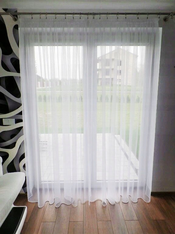 Valge kardin "Veil", 900 x 270 cm hind ja info | Kardinad | kaup24.ee