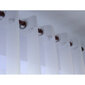 Rõngastega voilettkardinad, valge, 400 x 180 cm hind ja info | Kardinad | kaup24.ee