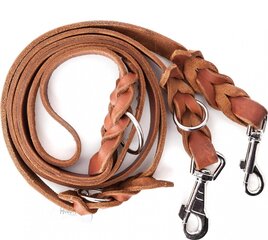 Поводок кожаный для животных Hobbydog, светло-коричневый цвет, разные размеры цена и информация | Поводки для собак | kaup24.ee