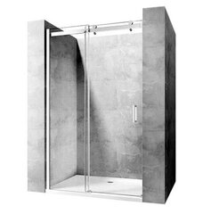 Dušiuks Rea Nixon-2, hõbedane 140 cm, vasakpoolne hind ja info | Dušikabiinide uksed ja seinad | kaup24.ee