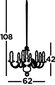 Searchlight rippvalgusti Flemish 1019-8AB hind ja info | Rippvalgustid | kaup24.ee