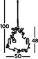 Searchlight rippvalgusti Almandite 2495-5CR hind ja info | Rippvalgustid | kaup24.ee