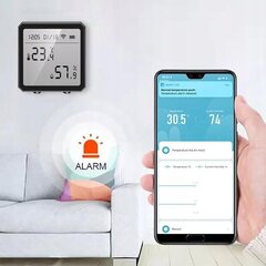 TUYA WiFi temperatuuri ja niiskuse andur цена и информация | Датчики | kaup24.ee