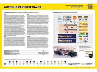 Heller - Autobus Parisien Renault TN6 C2, 1/24, 80789 цена и информация | Конструкторы и кубики | kaup24.ee