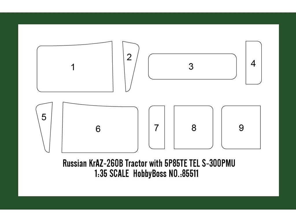 Konstruktor Hobbyboss - Russian KrAZ-260 Cargo Truck, 1/35, 85510 hind ja info | Klotsid ja konstruktorid | kaup24.ee