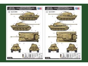 Hobbyboss - Pz.Kpfw. VI Sd.Kfz. 182 King Tiger II (Porsche Early production vehicle) Fgst.Nr.280009, 1/35, 84558 цена и информация | Конструкторы и кубики | kaup24.ee