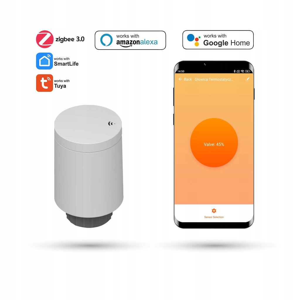Zigbee Tuya radiaatori pea цена и информация | Radiaatoriventiilid | kaup24.ee