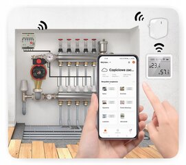 Zigbee Plus põrandakütte kontroller - 5 tsooni цена и информация | Нагревательные коврики для пола и зеркал | kaup24.ee