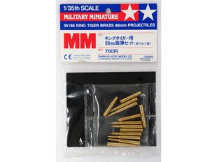 Tamiya - King Tiger Brass 88mm Projectiles, 1/35, 35166 цена и информация | Конструкторы и кубики | kaup24.ee