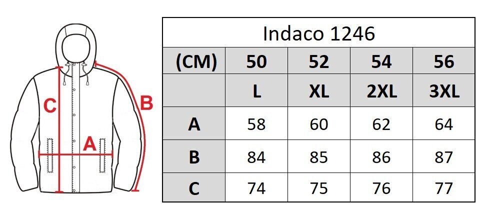 Jope meestele Indaco 1246 big hind ja info | Meeste joped | kaup24.ee