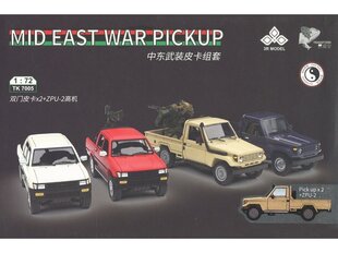 3R Model - Mid East War Pickup 2x Pickup + ZPU-2 Machine Gun, 1/72, TK7005 hind ja info | Klotsid ja konstruktorid | kaup24.ee