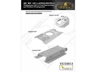 Vespid Models Flakpanzer 341 3,7cm Flakzwilling auf Fahrgestell Panther G, 1/72, 720013 hind ja info | Klotsid ja konstruktorid | kaup24.ee