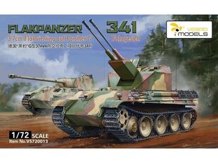 Vespid Models Flakpanzer 341 3,7cm Flakzwilling auf Fahrgestell Panther G, 1/72, 720013 цена и информация | Конструкторы и кубики | kaup24.ee