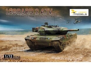 Склеиваемая модель Vespid Models Leopard 2A7V German Main Battle Tank, 1/72, 720016 цена и информация | Конструкторы и кубики | kaup24.ee