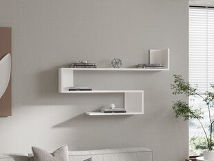 Seinariiul, Asir, 120x71x20 cm, valge hind ja info | Riiulid | kaup24.ee