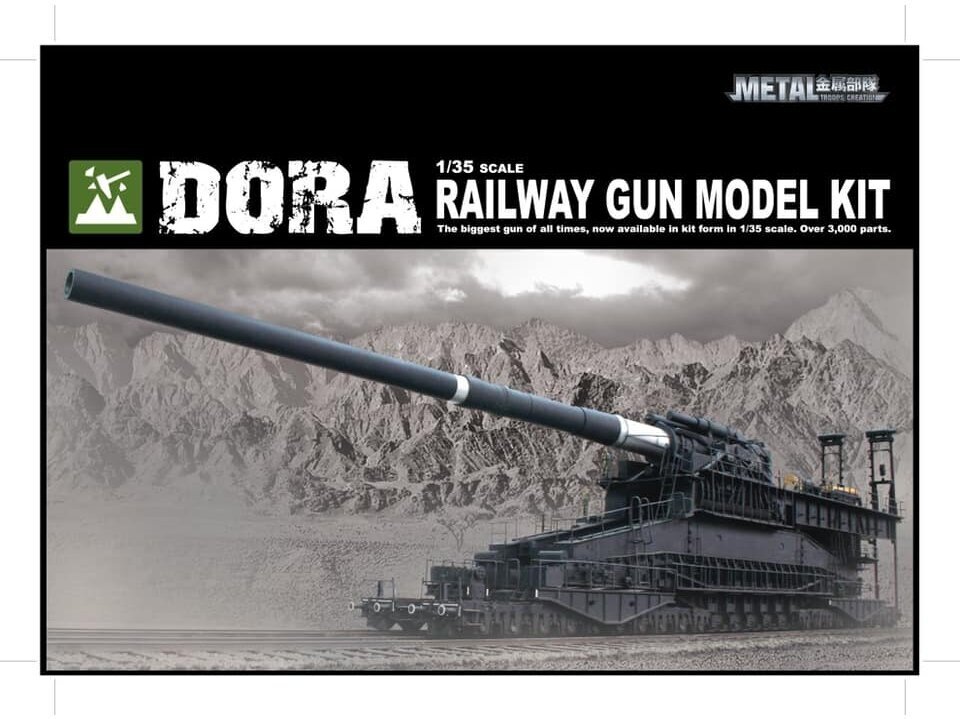 Glow2B - DORA Railway Gun, 1/35, 8109999 цена и информация | Klotsid ja konstruktorid | kaup24.ee