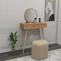 Столик для макияжа Asir, коричневый цена и информация | Туалетные столики | kaup24.ee