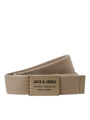 Rihm meestele Jack & Jones 12211083*01, beež 5715220382212 hind ja info | Meeste vööd | kaup24.ee