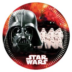 Star Wars Dark Side, Одноразовые бумажные тарелки  (8 шт) 23 cm  цена и информация | Праздничная одноразовая посуда | kaup24.ee