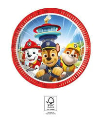 Paw Patrol Rescue Heroes Одноразовые бумажные тарелки  (8 шт) 23 cm FSC цена и информация | Праздничная одноразовая посуда | kaup24.ee