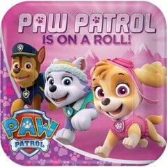 Ühekordsed papptaldrikud Paw Patrol, 8 tk hind ja info | Ühekordsed nõud | kaup24.ee