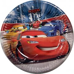 Disney Cars Classic Одноразовые бумажные тарелки  (8 шт) 19,5 cm цена и информация | Праздничная одноразовая посуда | kaup24.ee