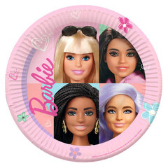 Ühekordsed papptaldrikud Barbie Sweet Life, 8 tk hind ja info | Ühekordsed nõud | kaup24.ee