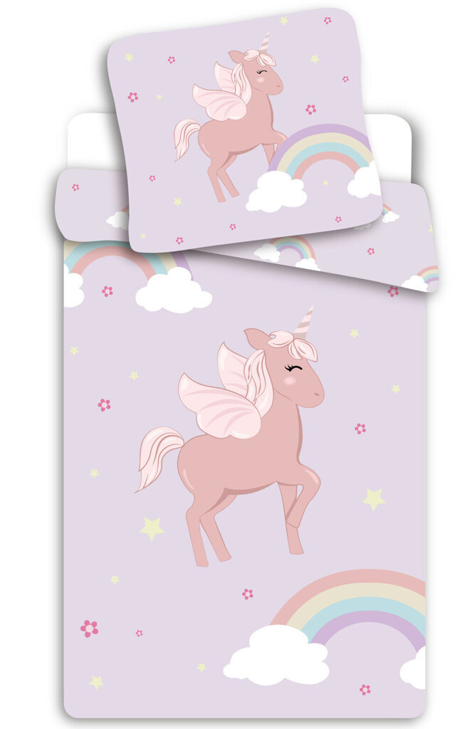 Laste voodipesukomplekt Unicorn, 140×200, 2-osaline hind ja info | Beebide ja laste voodipesu | kaup24.ee